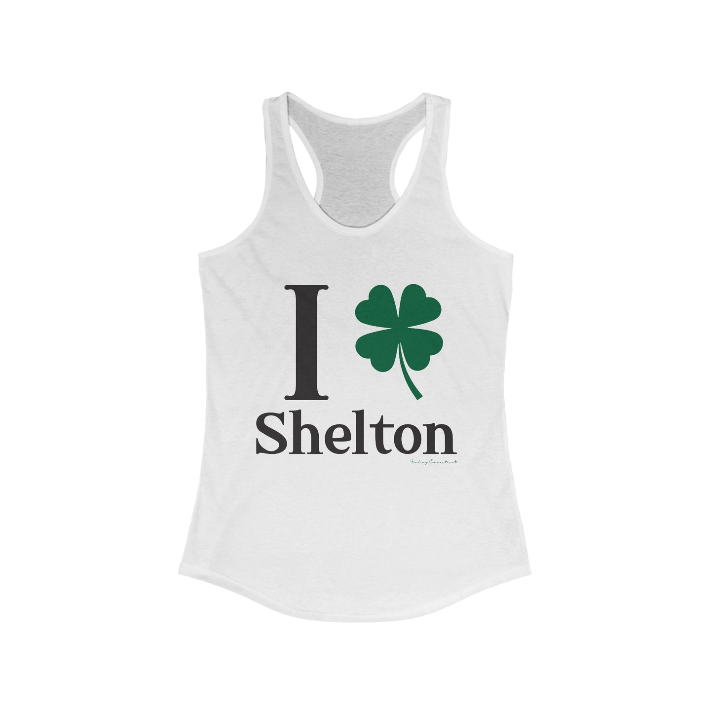 I clover shelton // shelton CT woman's tank top shirt // finding connecticut