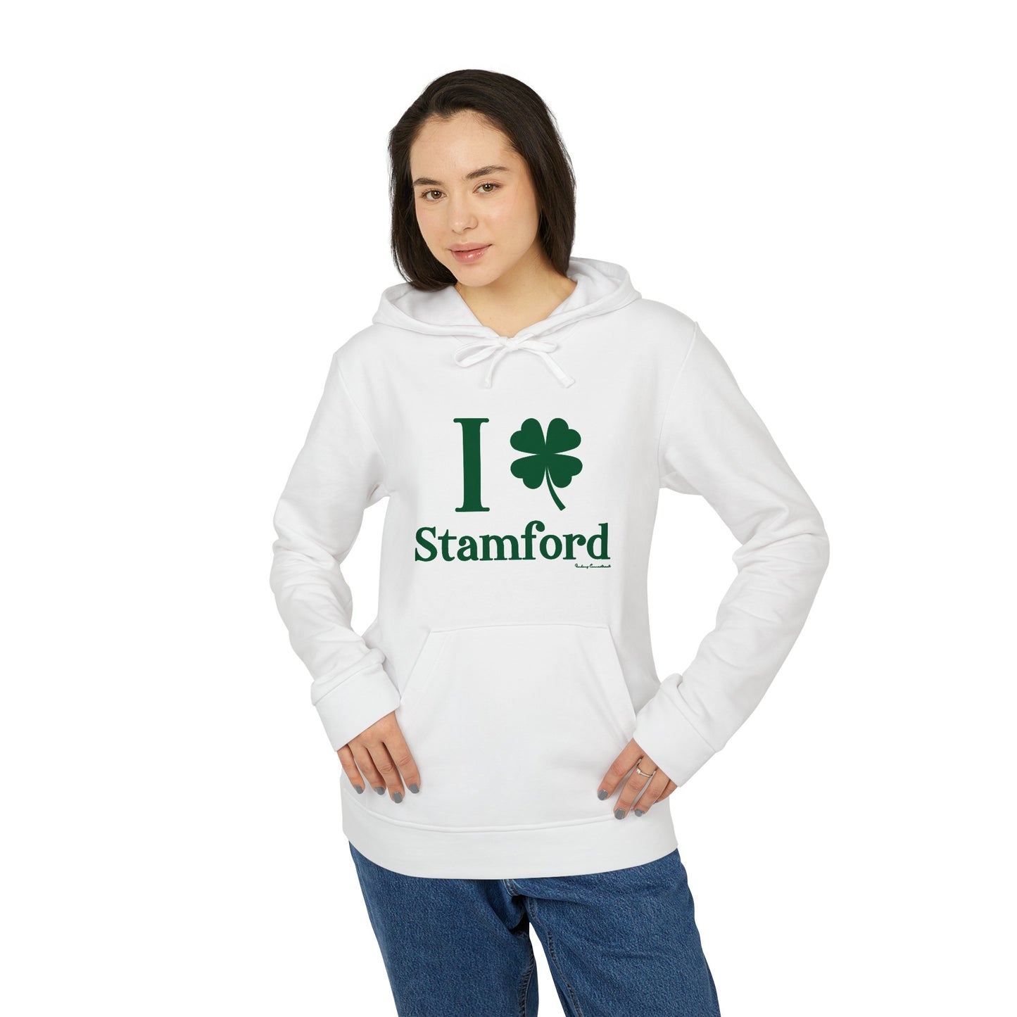 I clover stamford // unisex adidas hoodie sweatshirt // stamford connecticut