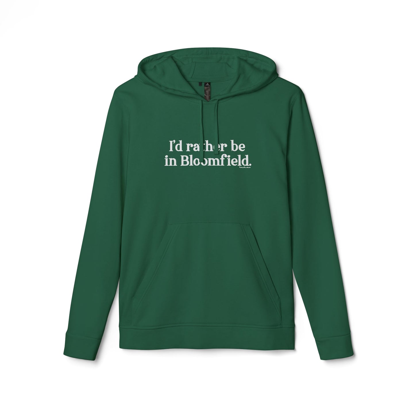 I'd rather be in Bloomfield // Bloomfield CT unisex adidas hoodie sweatshirt // finding connecticut