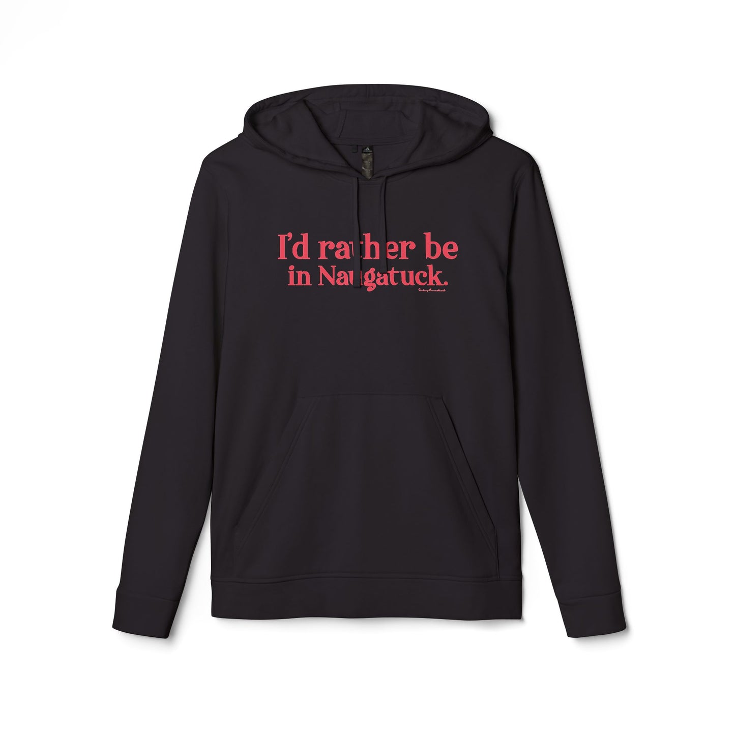 I'd rather be in Naugatuck // Naugatuck Connecticut unisex adidas hoodie sweatshirt // finding connecticut