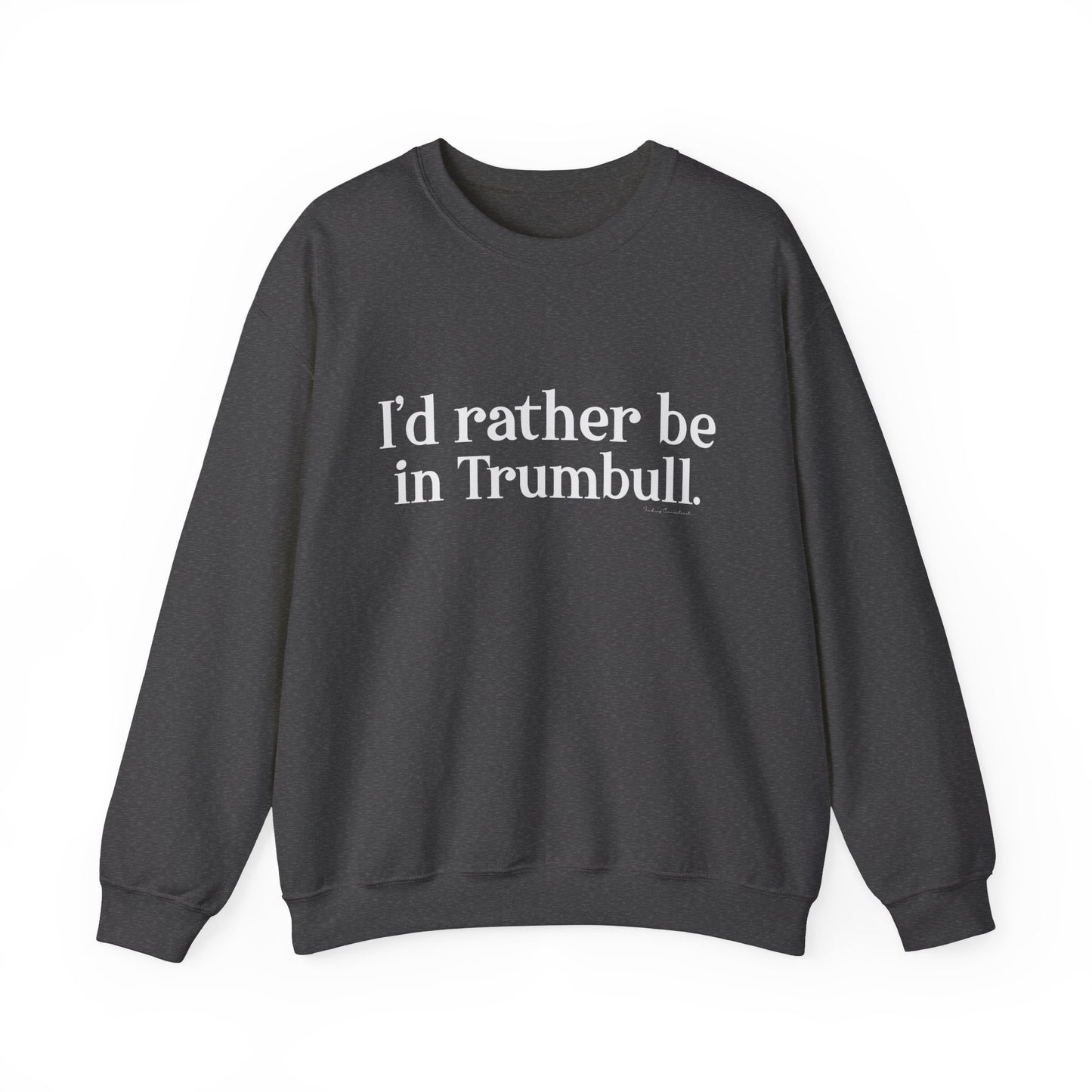 I'd rather be in Trumbull  // Trumbull CT unisex sweatshirt // finding connecticut