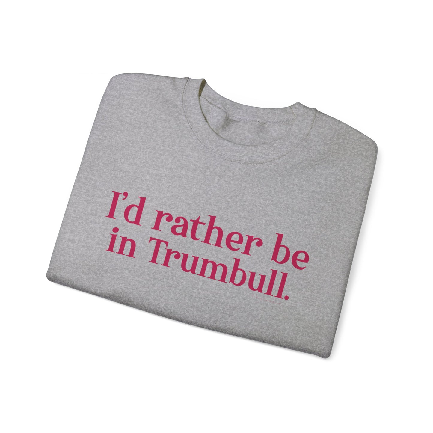 I'd rather be in Trumbull  // Trumbull connecticut sweatshirt  // finding connecticut