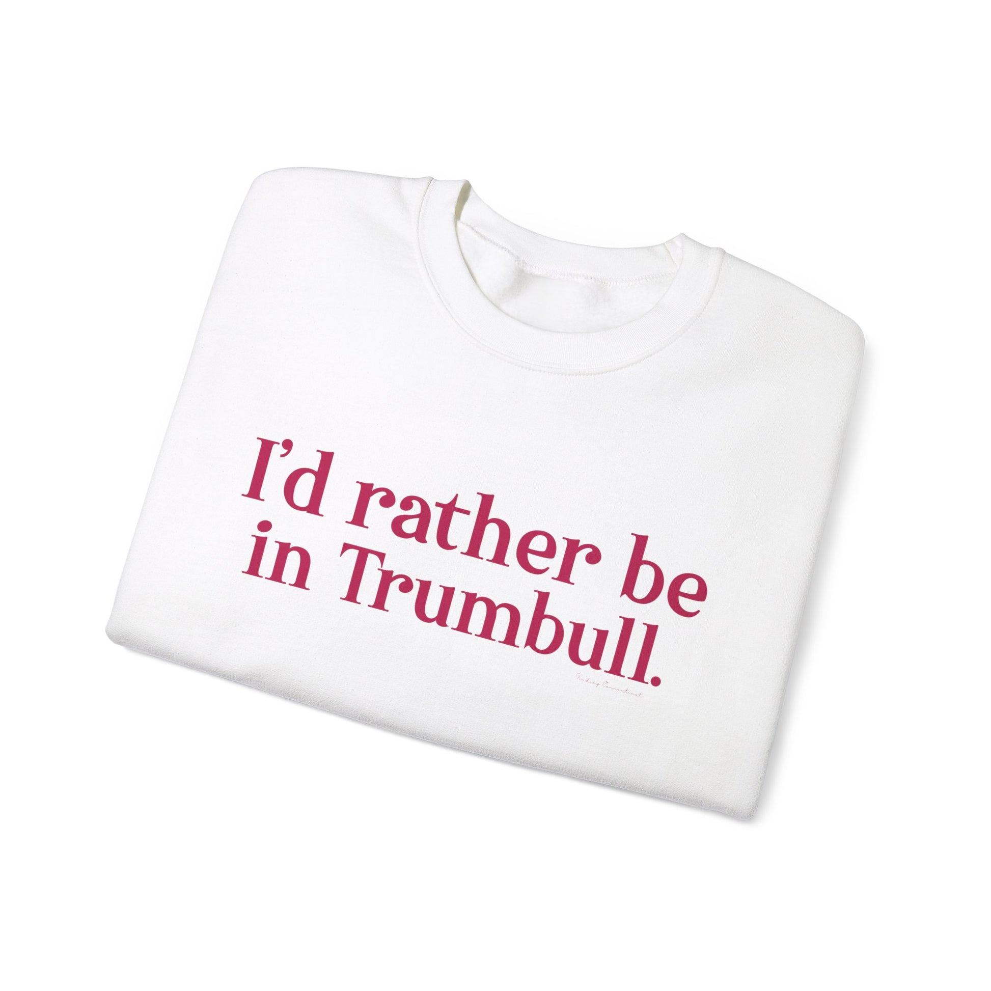 I'd rather be in Trumbull  // Trumbull connecticut sweatshirt  // finding connecticut