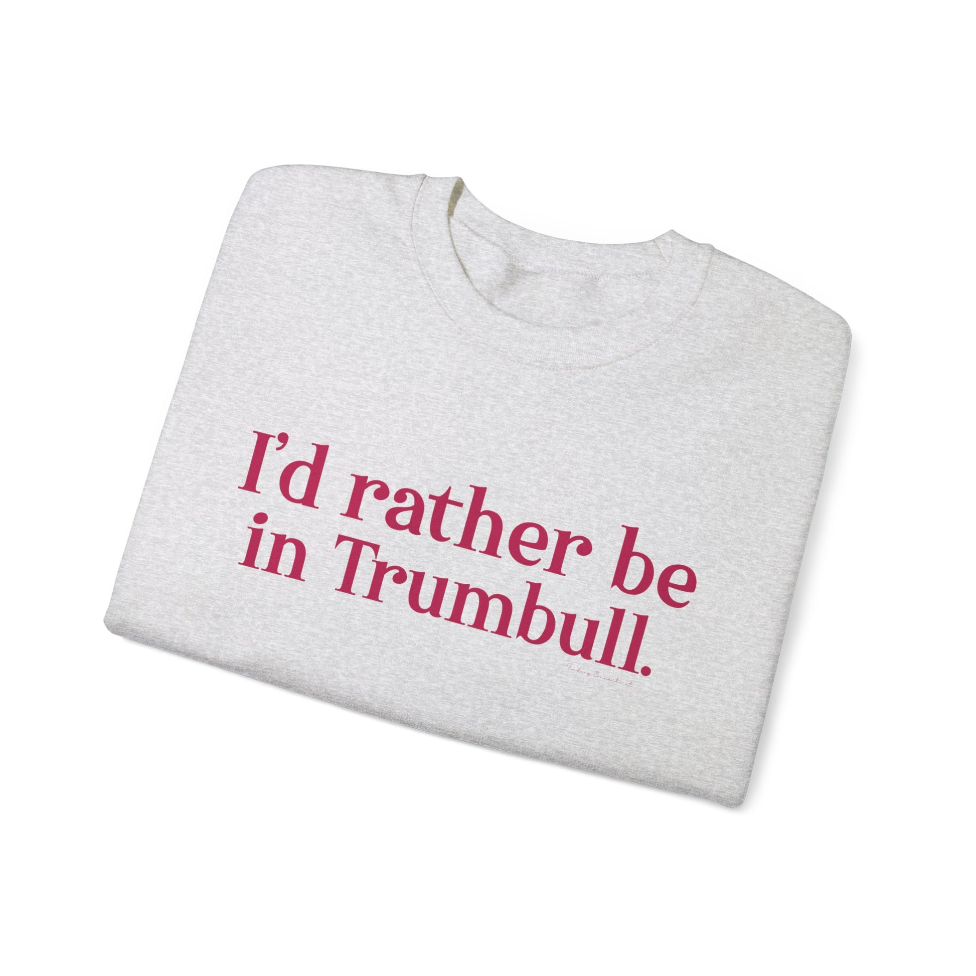 I'd rather be in Trumbull  // Trumbull connecticut sweatshirt  // finding connecticut