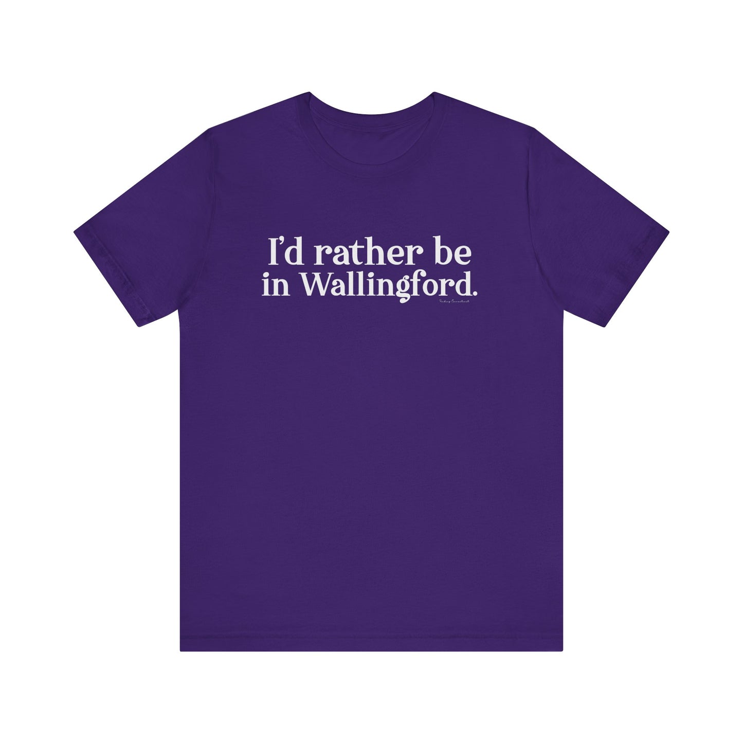I'd rather be in Wallingford // Wallingford ct unisex t shirt // finding connecticut