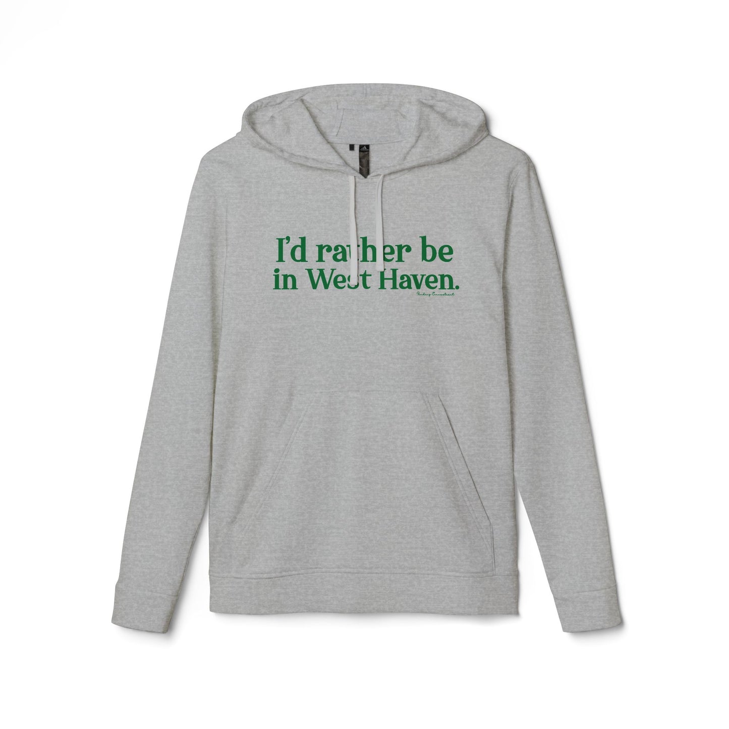 I'd rather be in West Haven // West haven connecticut Adidas unisex hoodie sweatshirt // finding connecticut