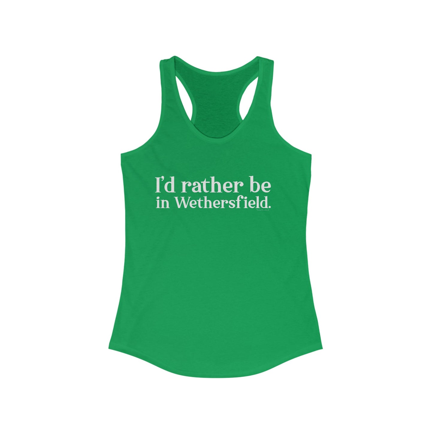 I'd rather be in Wethersfield // wethersfield ct womens tank tops // finding connecticut