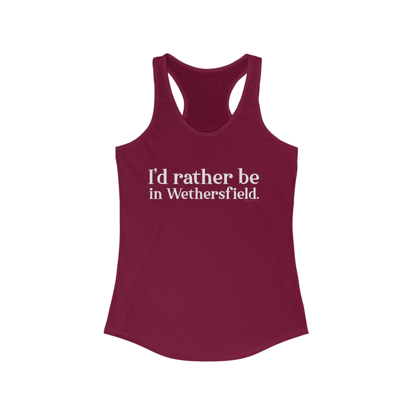 I'd rather be in Wethersfield // wethersfield ct womens tank tops // finding connecticut