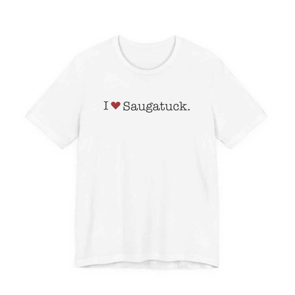 I heart Saugatuck t shirt -- westport connecticut gifts and merch by finding connecticut