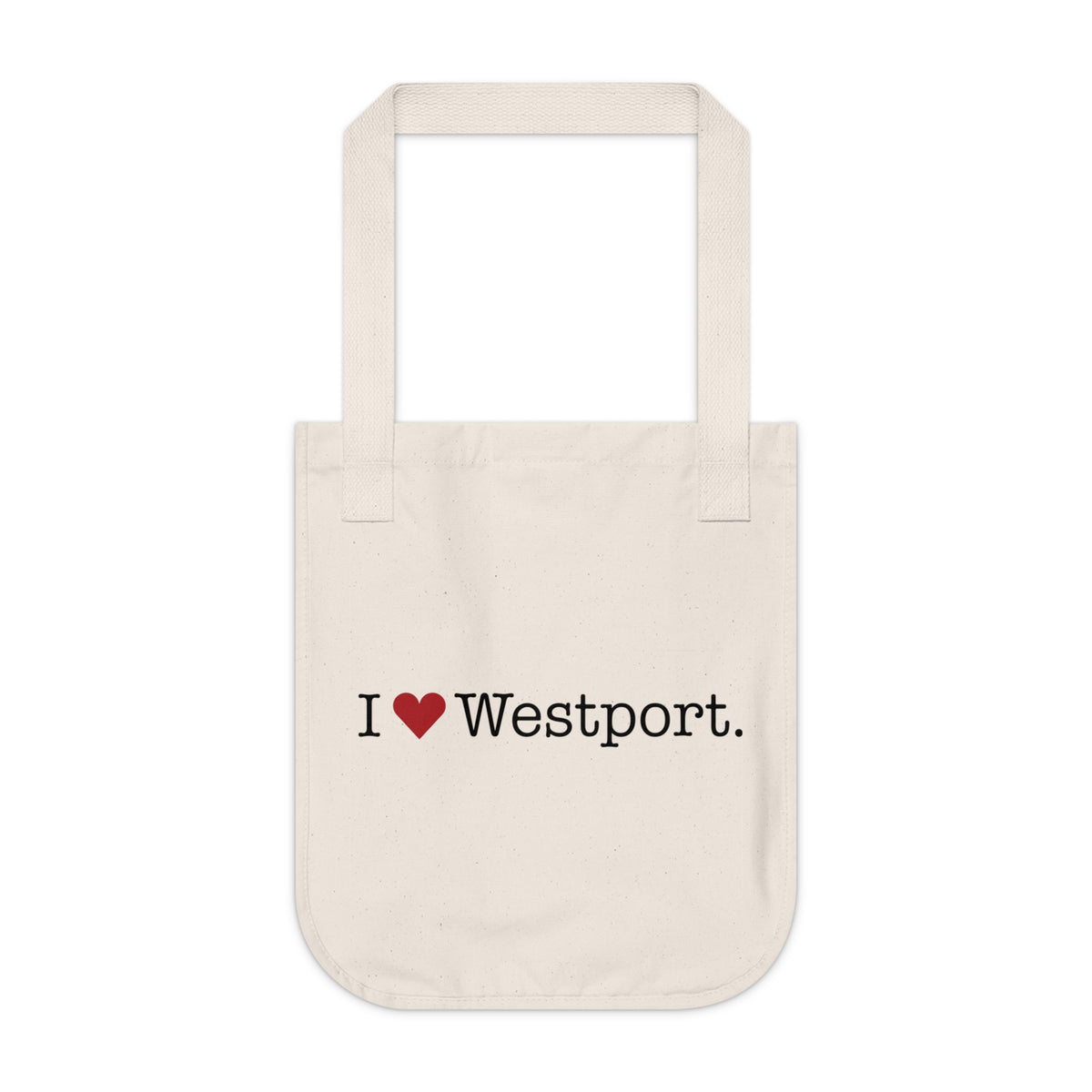 I heart Westport tote bag // westport Connecticut tote bags, gifts and merch // finding connecticut merch