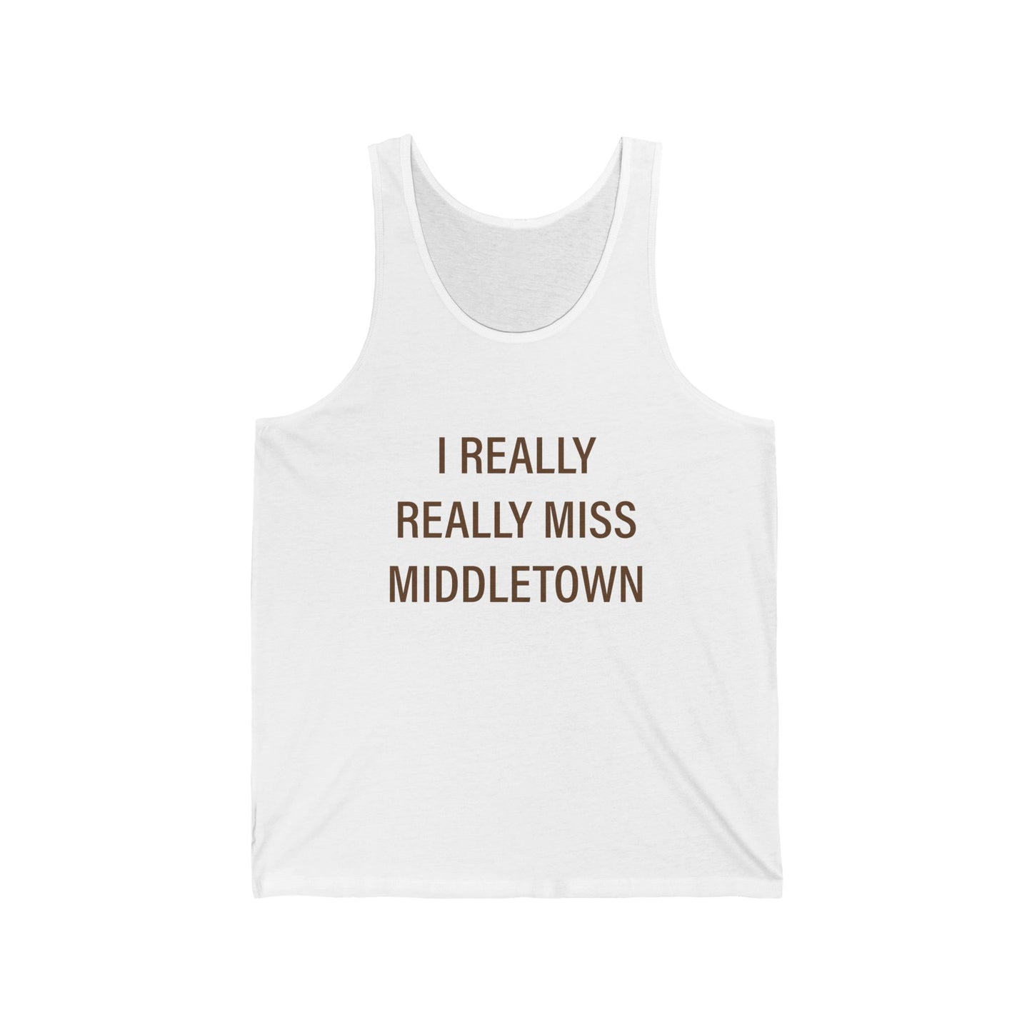 I really really miss middletown // middletown Connecticut unisex tank top shirts // finding connecticut