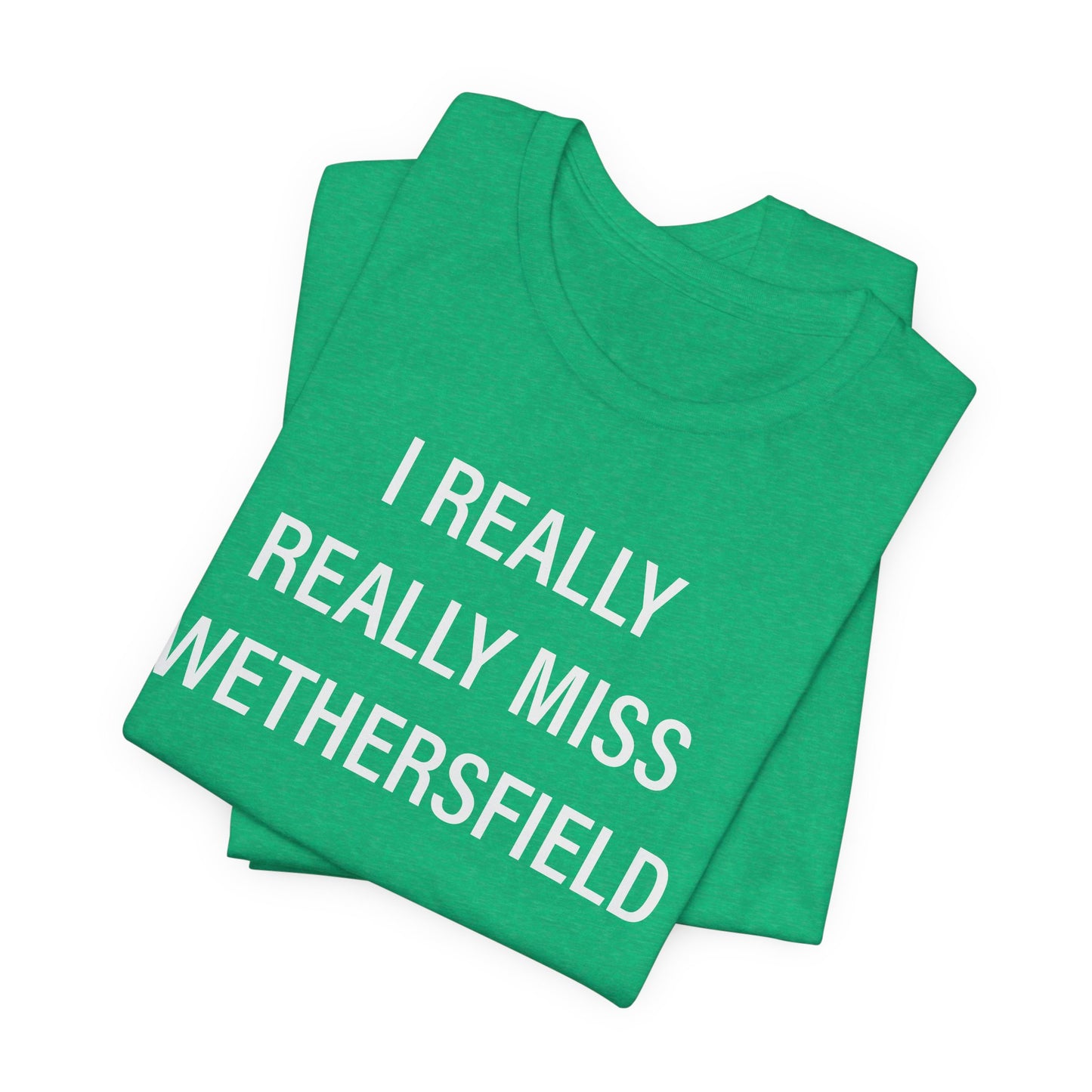 I really really miss wethersfield // wethersfield ct unisex t shirt // finding connecticut