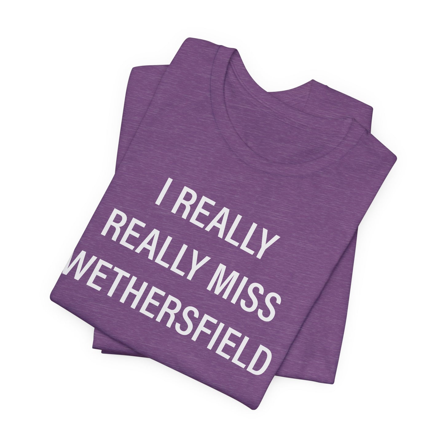 I really really miss wethersfield // wethersfield ct unisex t shirt // finding connecticut