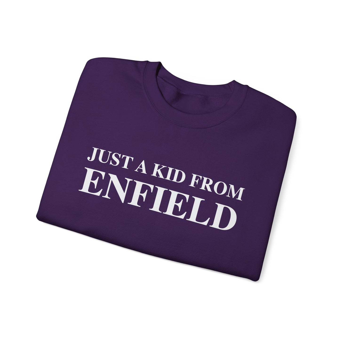 Just a kid fom Enfield / Enfield ct sweatshirt // finding conncticut