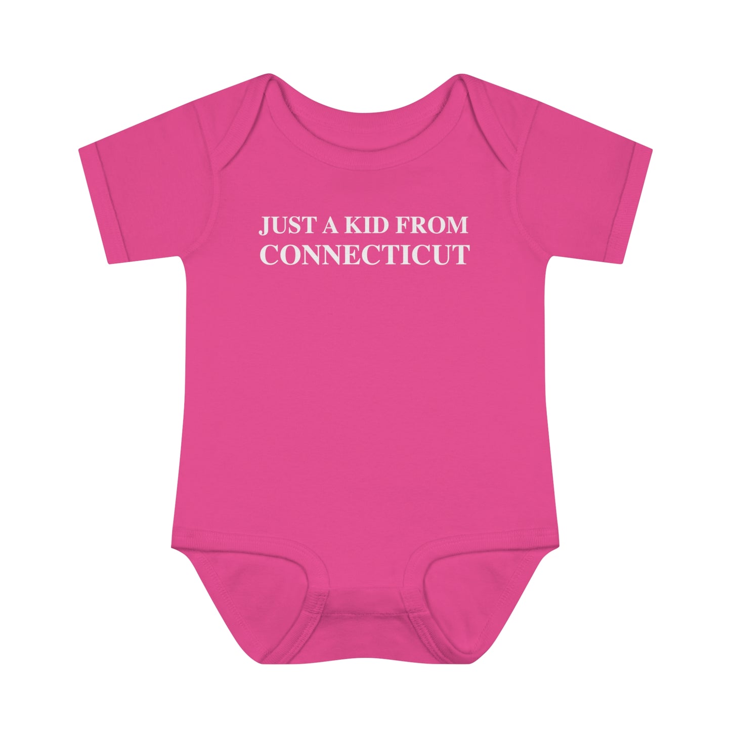Just a kid from Connecticut // Connecticut onesie // Finding Connecticut
