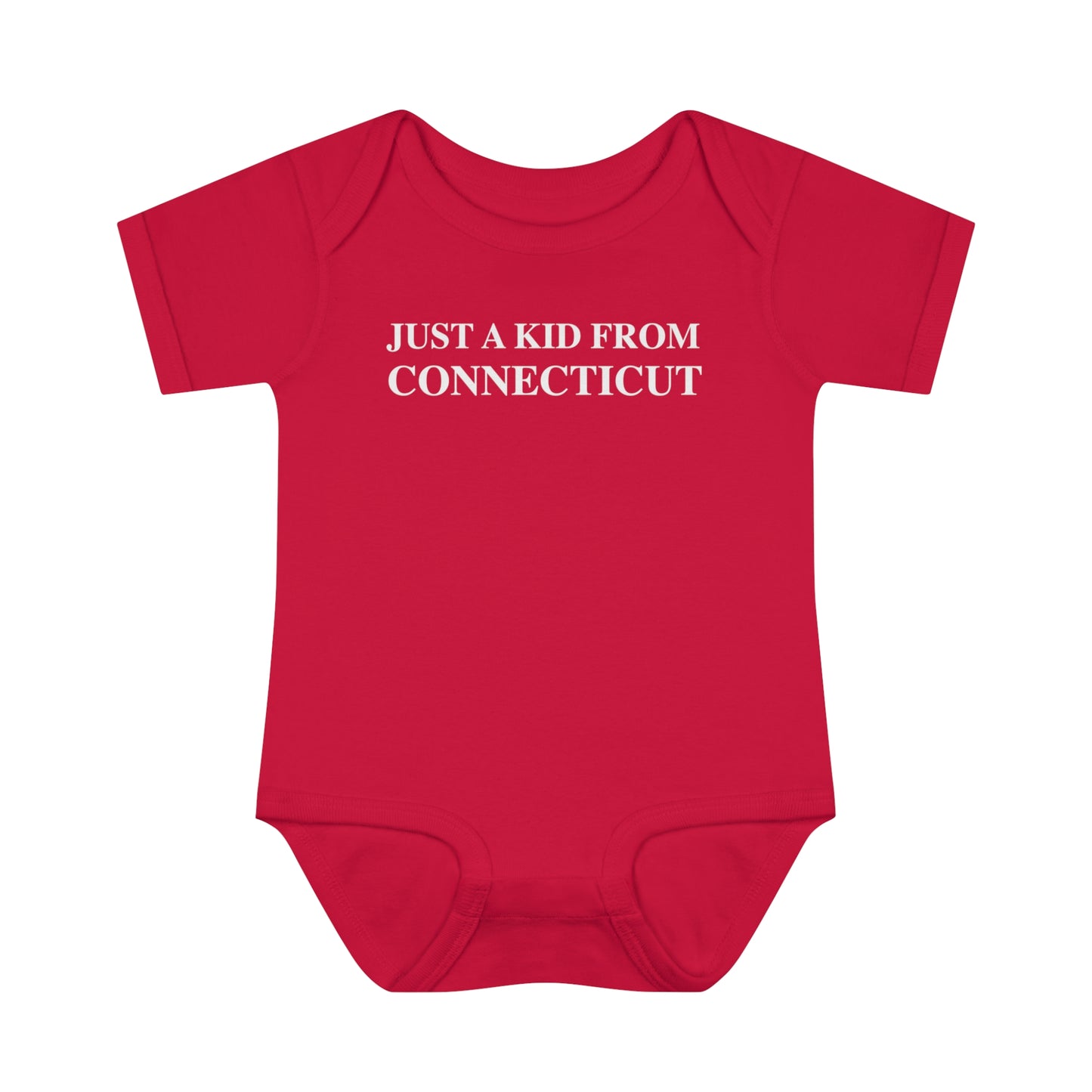 Just a kid from Connecticut // Connecticut onesie // Finding Connecticut