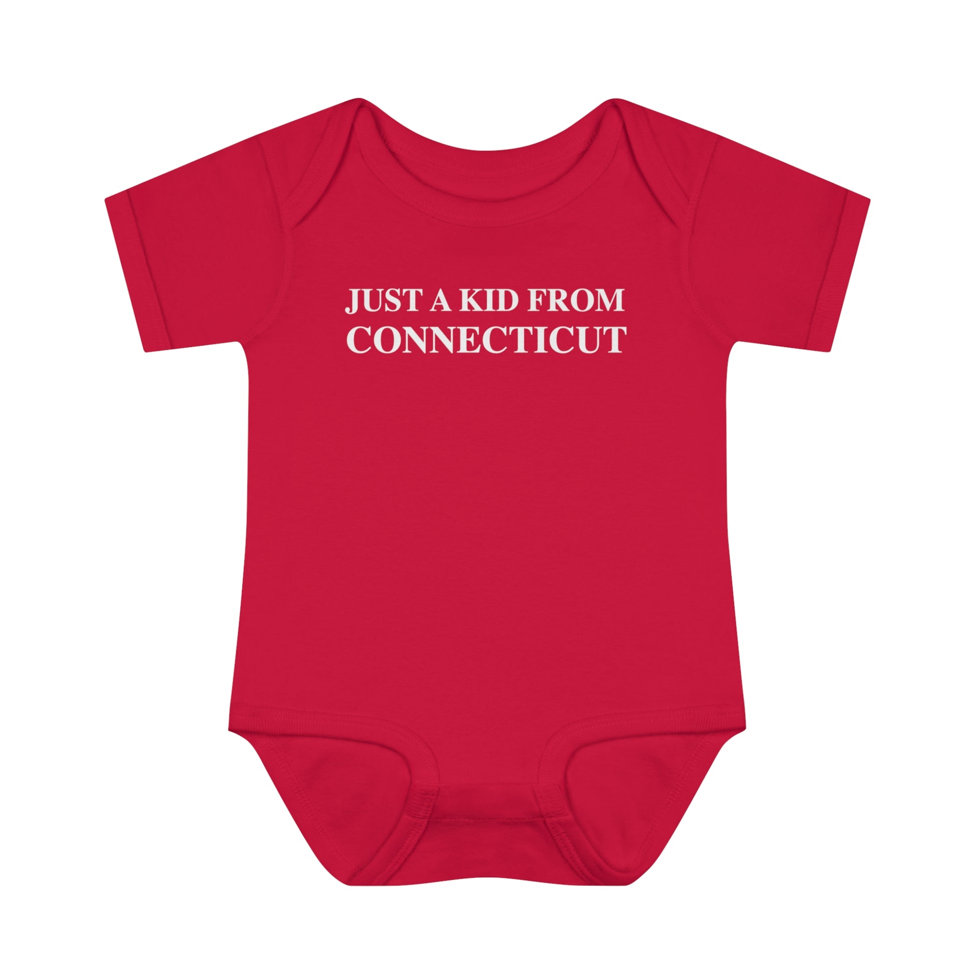 Just a kid from Connecticut // Connecticut onesie // Finding Connecticut
