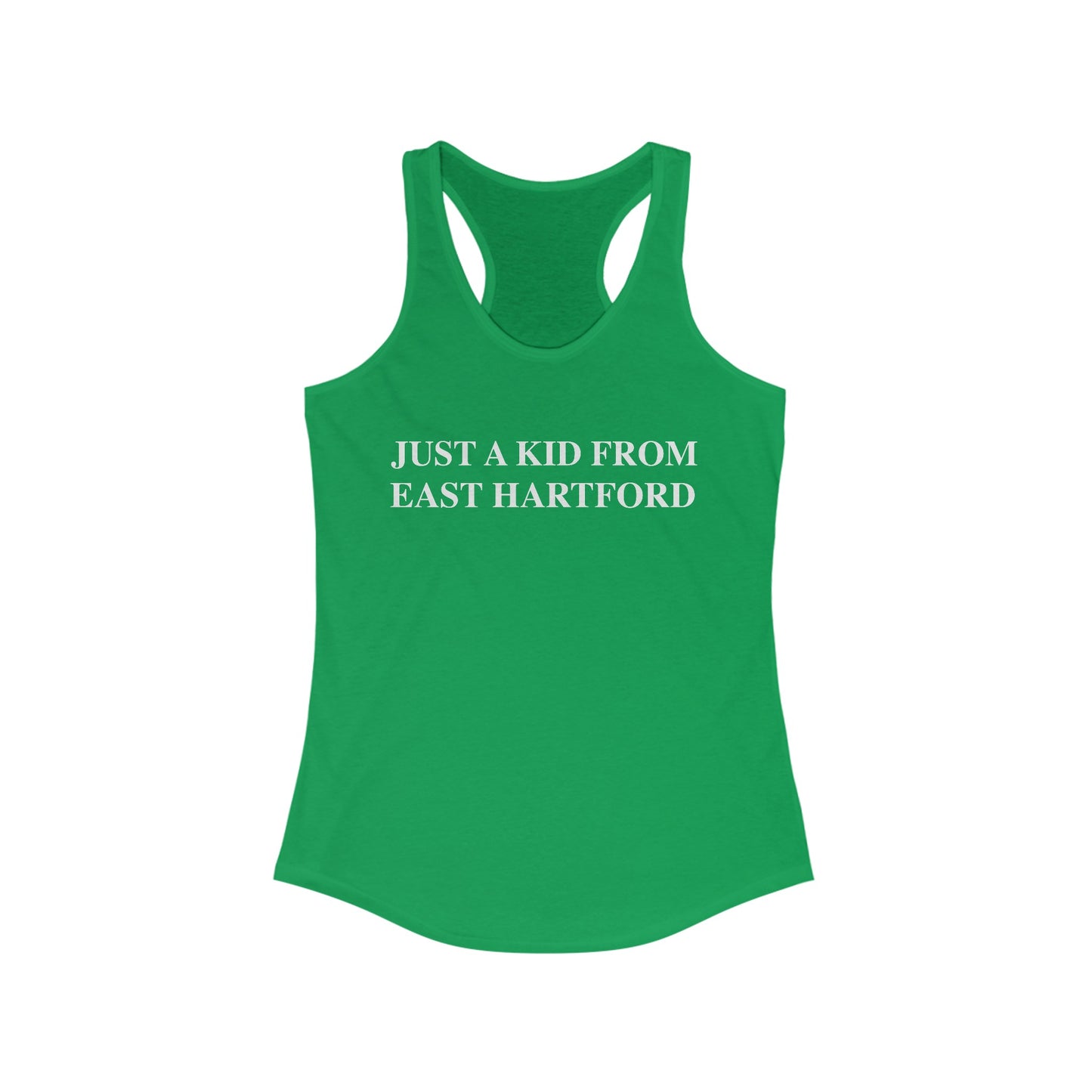 Just a kid from East hartford // east hartford CT tank top shirt // finding connecticut