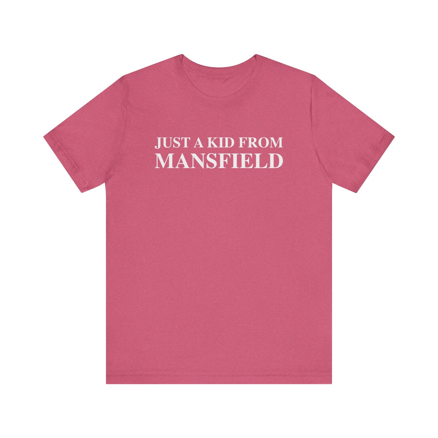 Just a kid from Mansfield // mansfield ct unisex t shirt // finding connecticut