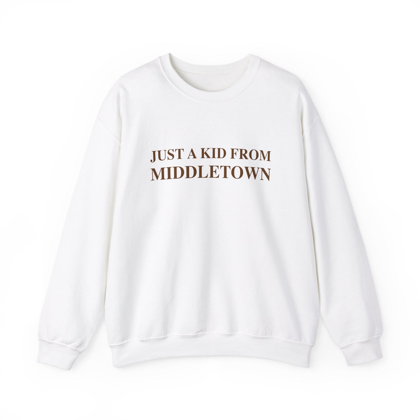 Just a kid from Middletown // Middletown Connecticut unisex sweatshirt // finding connecticut