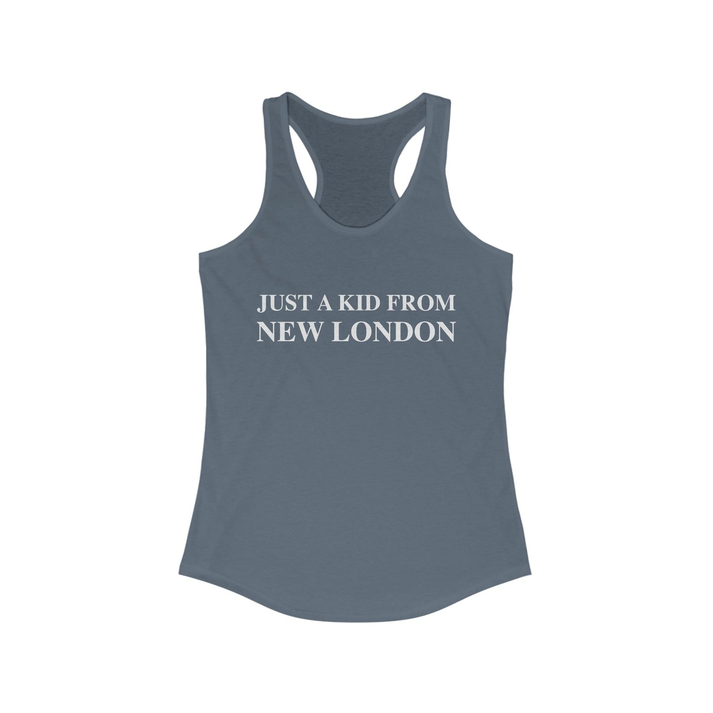 Just a kid from New London // New london CT womens tank top shirt // Finding Connecticut