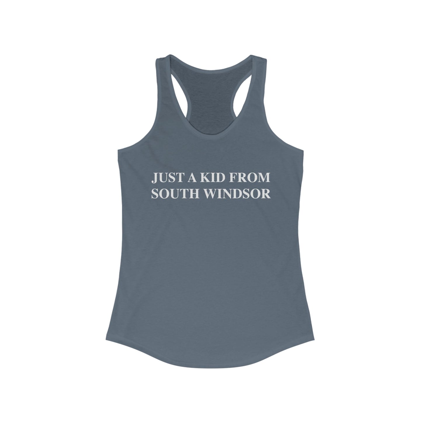 Just a kid from South Windsor // South Windsor CT womens tank top shirt // Finding Connecticut