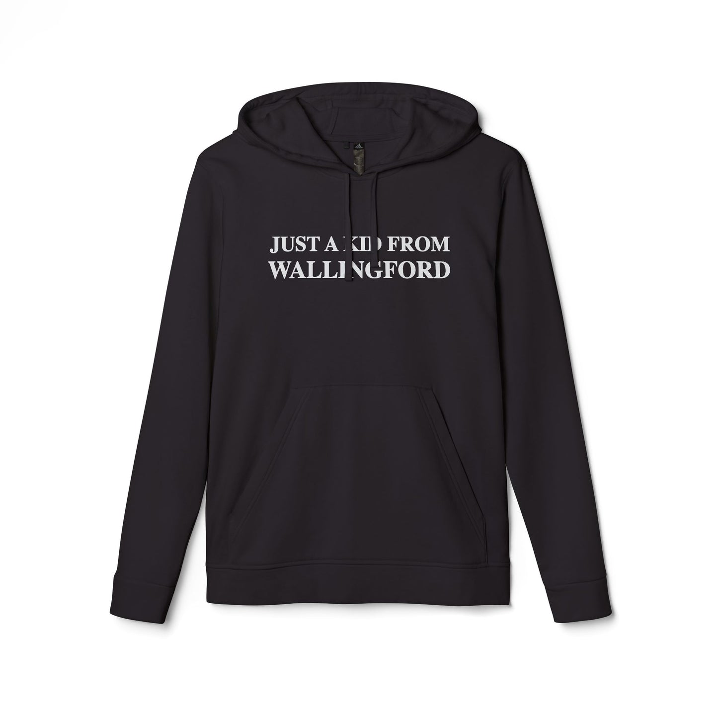 Just a kid from Wallingford // Wallingford CT Adidas hoodie sweatshirt // finding connecticut