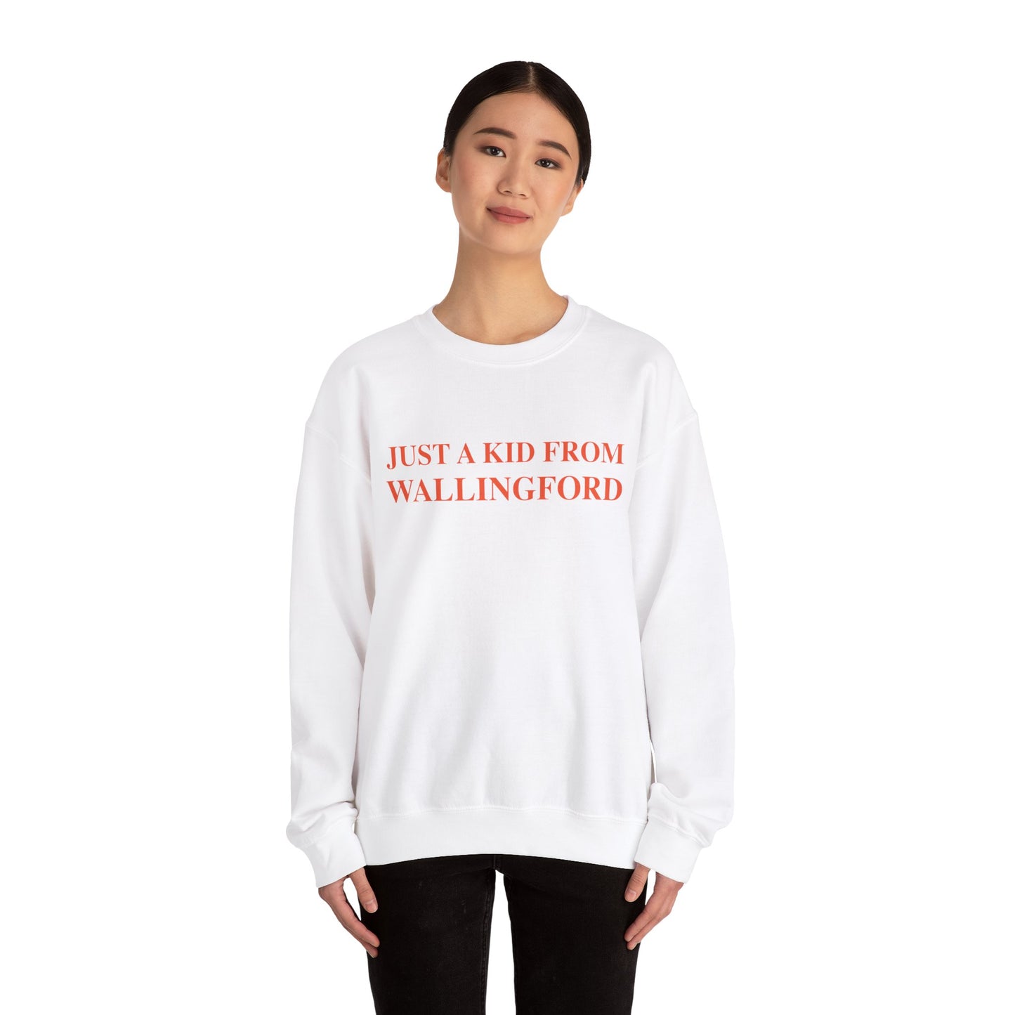 Just a kid from Wallingford // Wallingford Connecticut unisex sweatshirts // finding connecticut