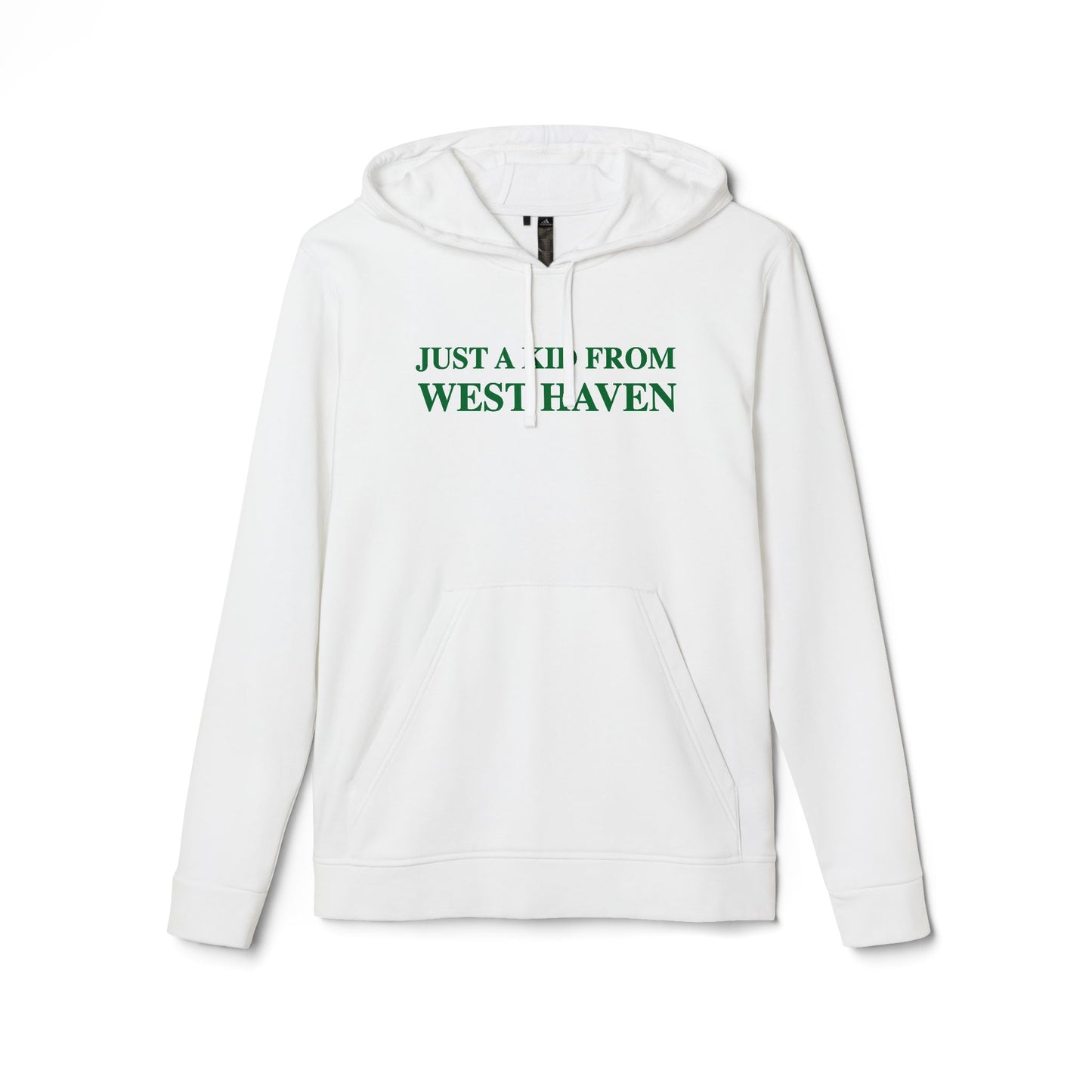 Just a kid from West Haven // West Haven Connecticut Adidas unisex hoodie // finding connecticut