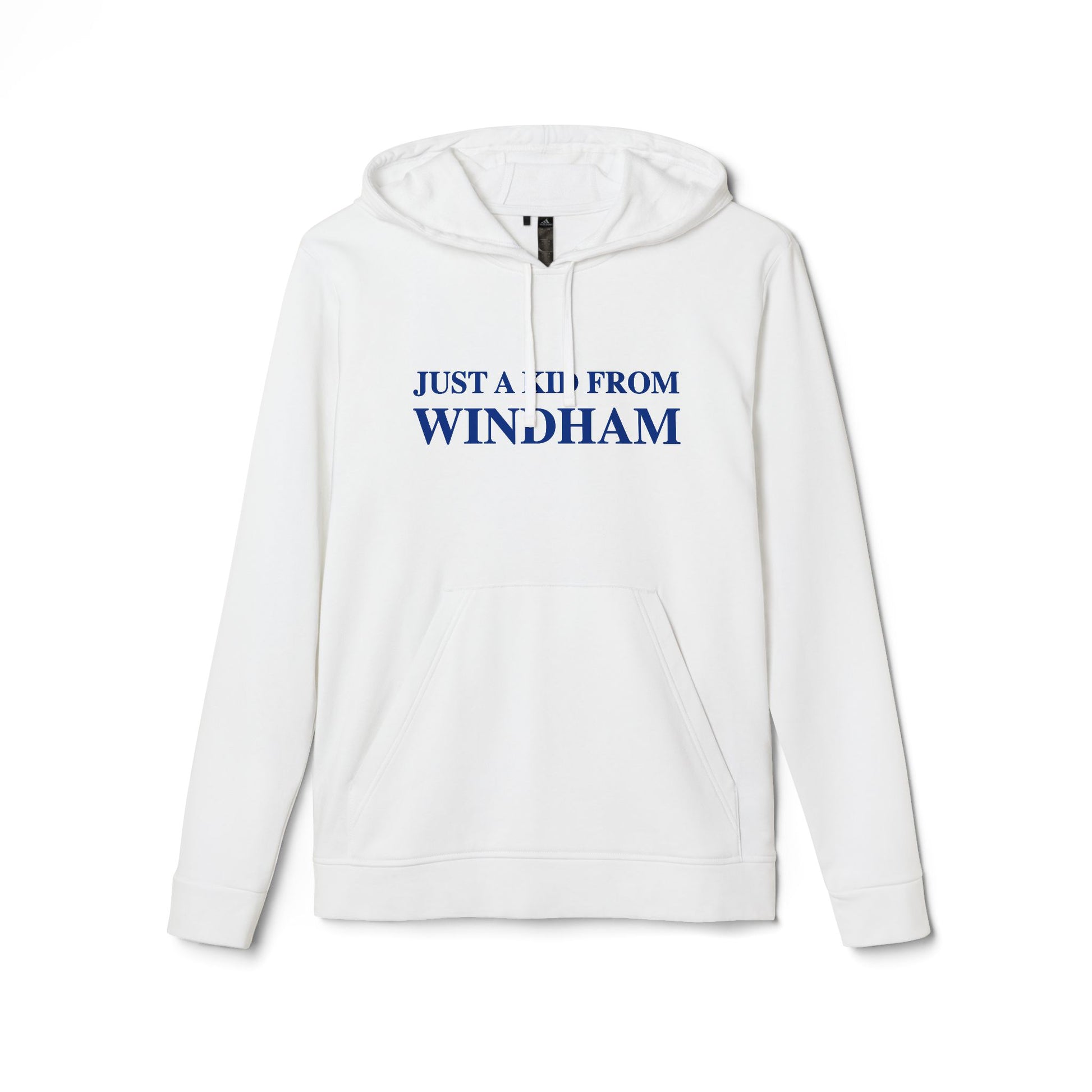 Just a kid from Windham // Windham Connecticut unisex adidas hoodie sweatshirt // finding connecticut