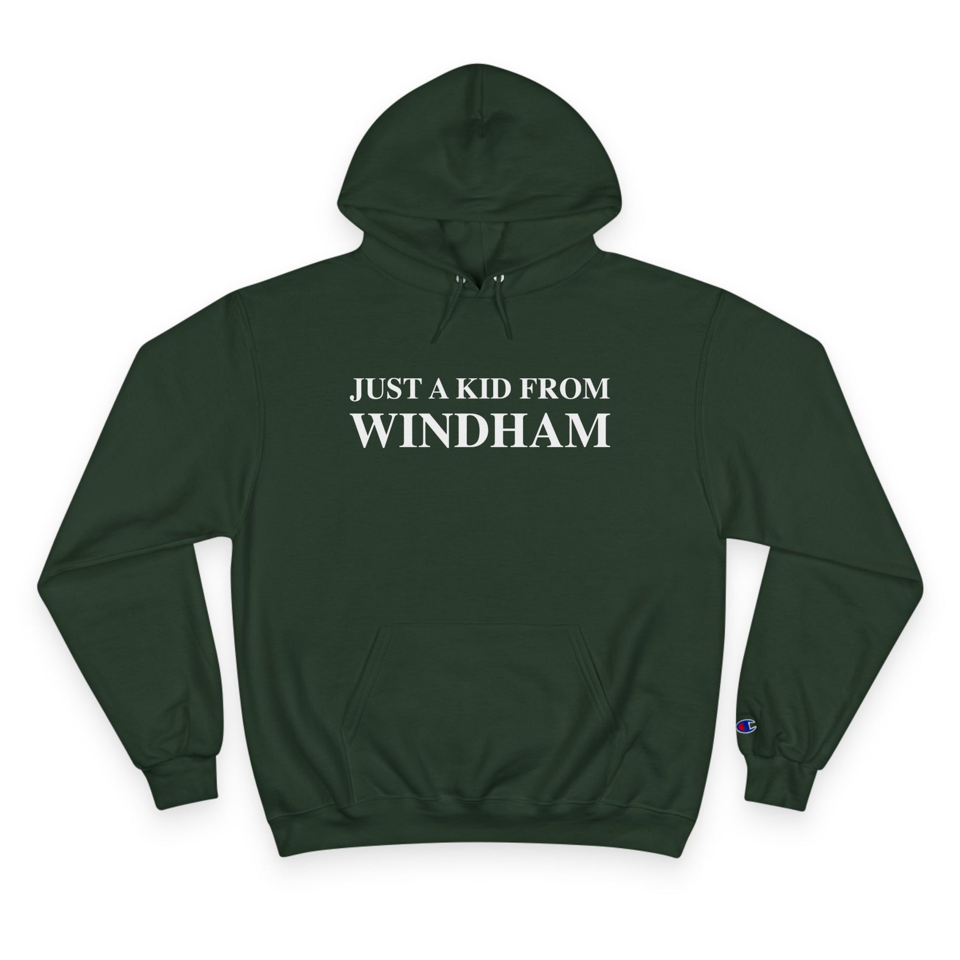 Just a kid from Windham // Windham Connecticut unisex champion hoodie sweatshirt // finding connecticut