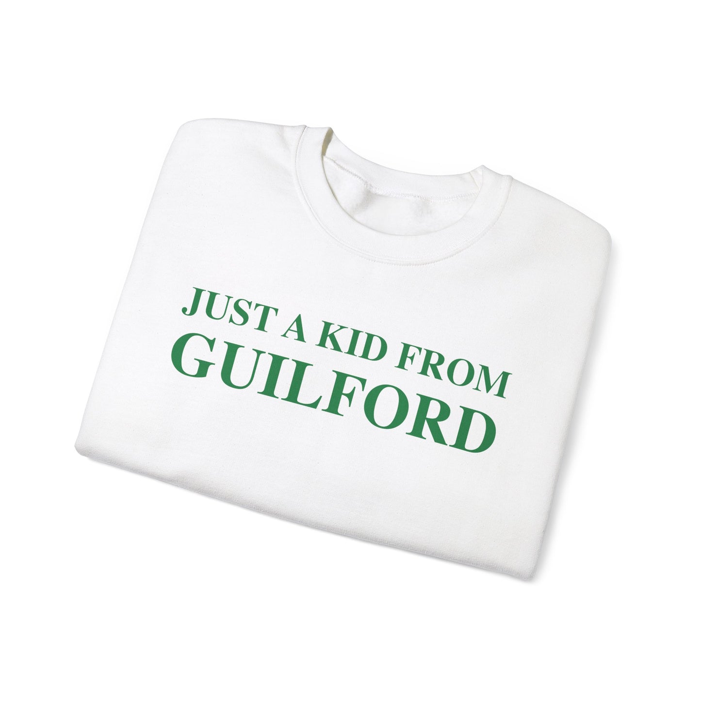 Just a kid from guilford // guilford connecticut sweatshirts // finding connecticut