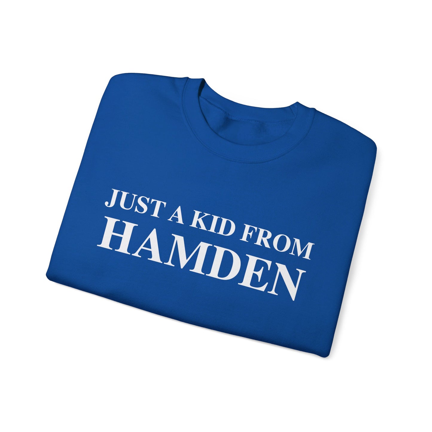 Just a kid from hamden // hamden CT sweatshirts // finding connecticut