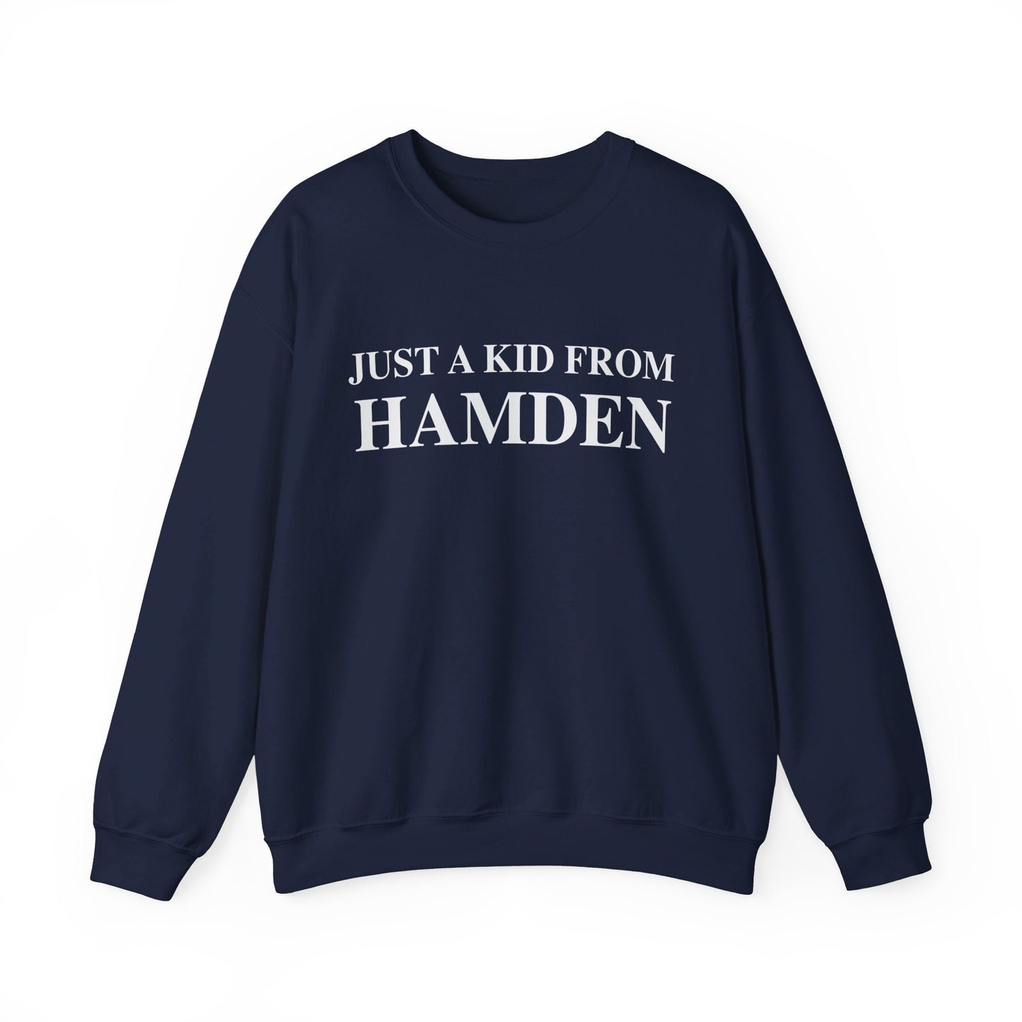 Just a kid from hamden // hamden CT sweatshirts // finding connecticut