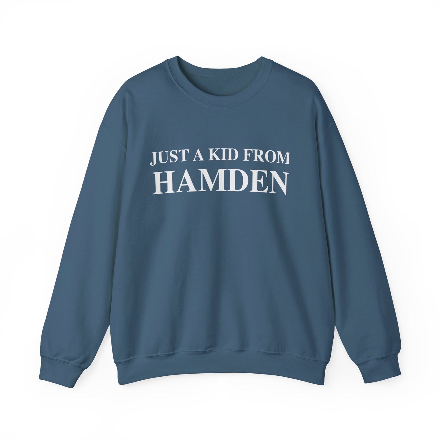Just a kid from hamden // hamden CT sweatshirts // finding connecticut