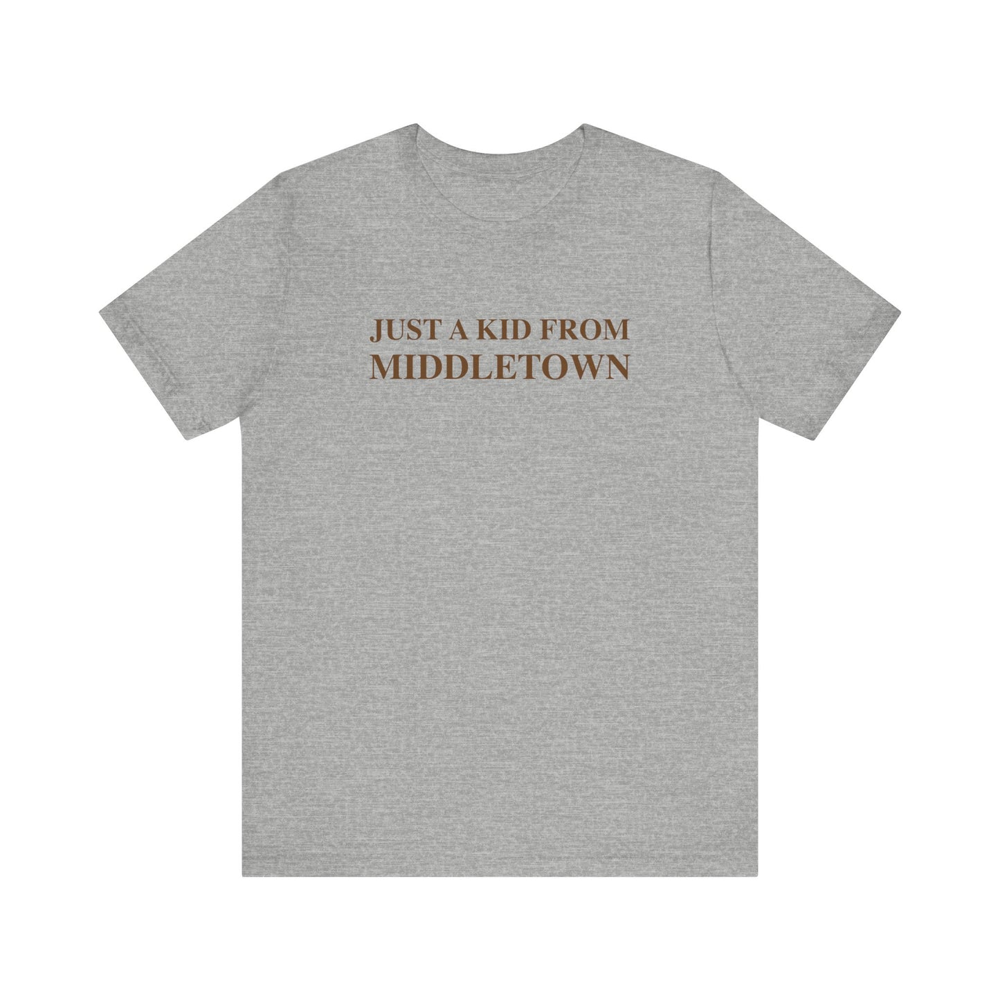 Just a kid from middletown // middletown Connecticut unisex t shirt // finding connecticut