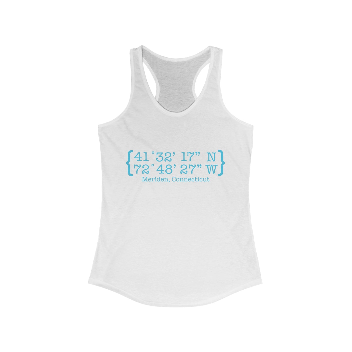 Meriden Coordinates // Meriden CT women's tank top shirt // finding connecticut