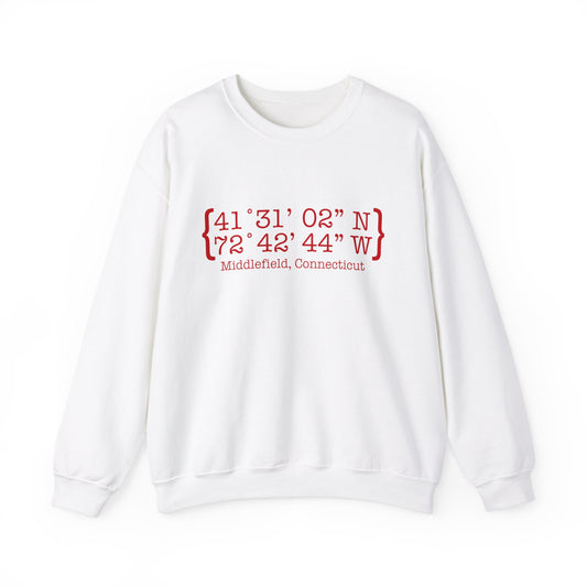 Middlefield Coordinates // Middlefield connecticut unisex sweatshirt // finding connecticut