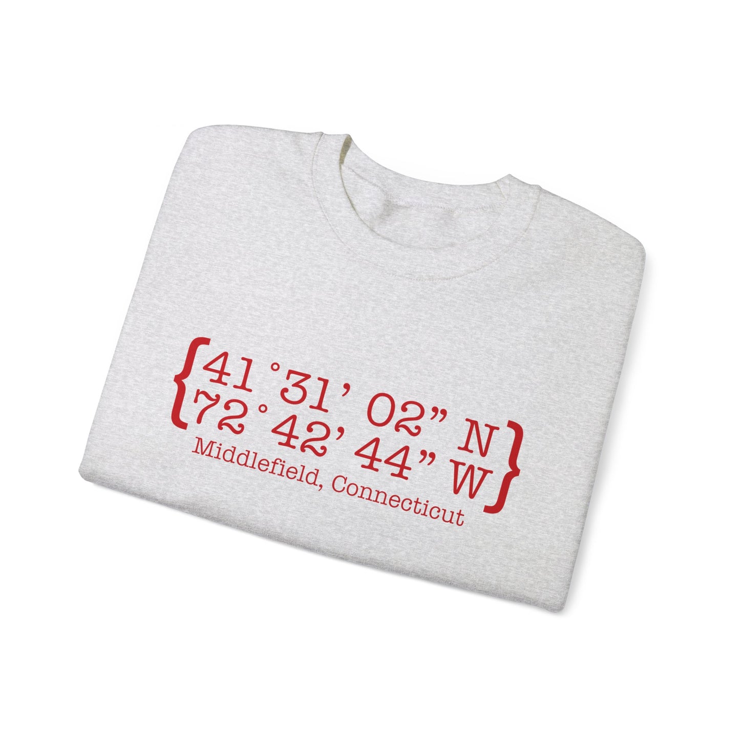 Middlefield Coordinates // Middlefield connecticut unisex sweatshirt // finding connecticut