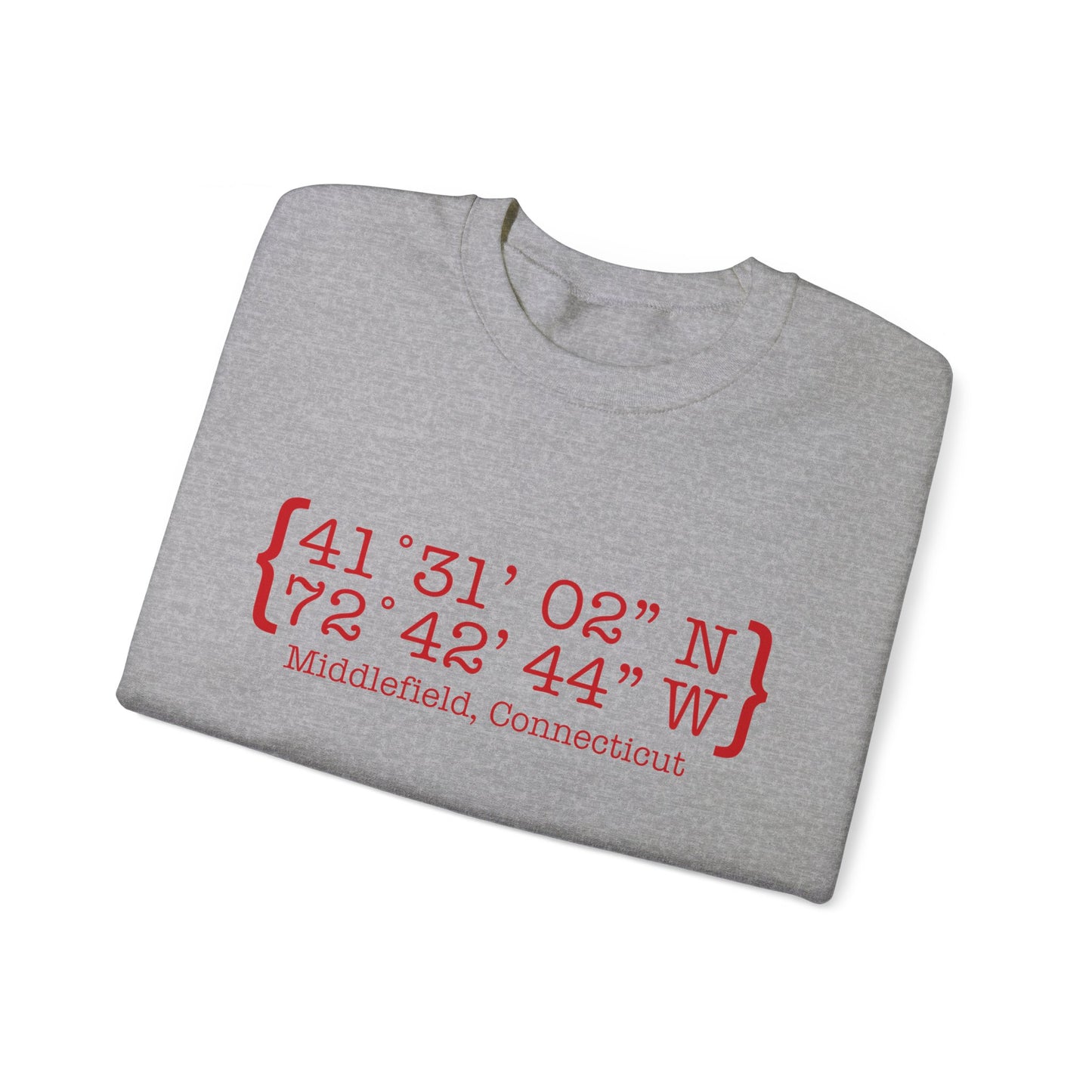Middlefield Coordinates // Middlefield connecticut unisex sweatshirt // finding connecticut