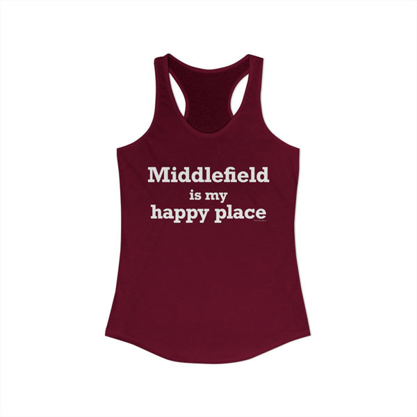 Middlefield is my happy place tank top shirt // Middlefield ct gifts and merch // finding Connecticut