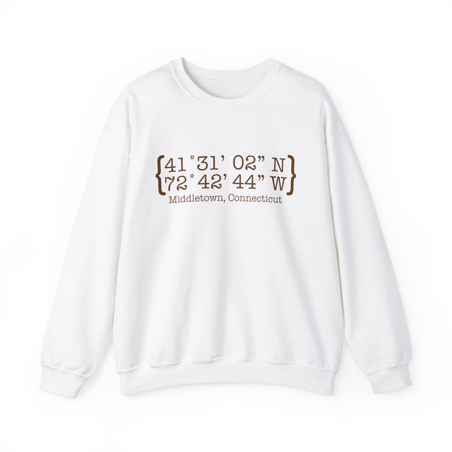 Middletown Coordinates /// middletown connecticut unisex sweatshirt // finding Connecticut