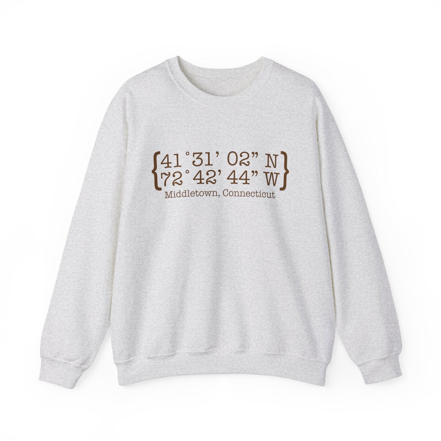 Middletown Coordinates /// middletown connecticut unisex sweatshirt // finding Connecticut