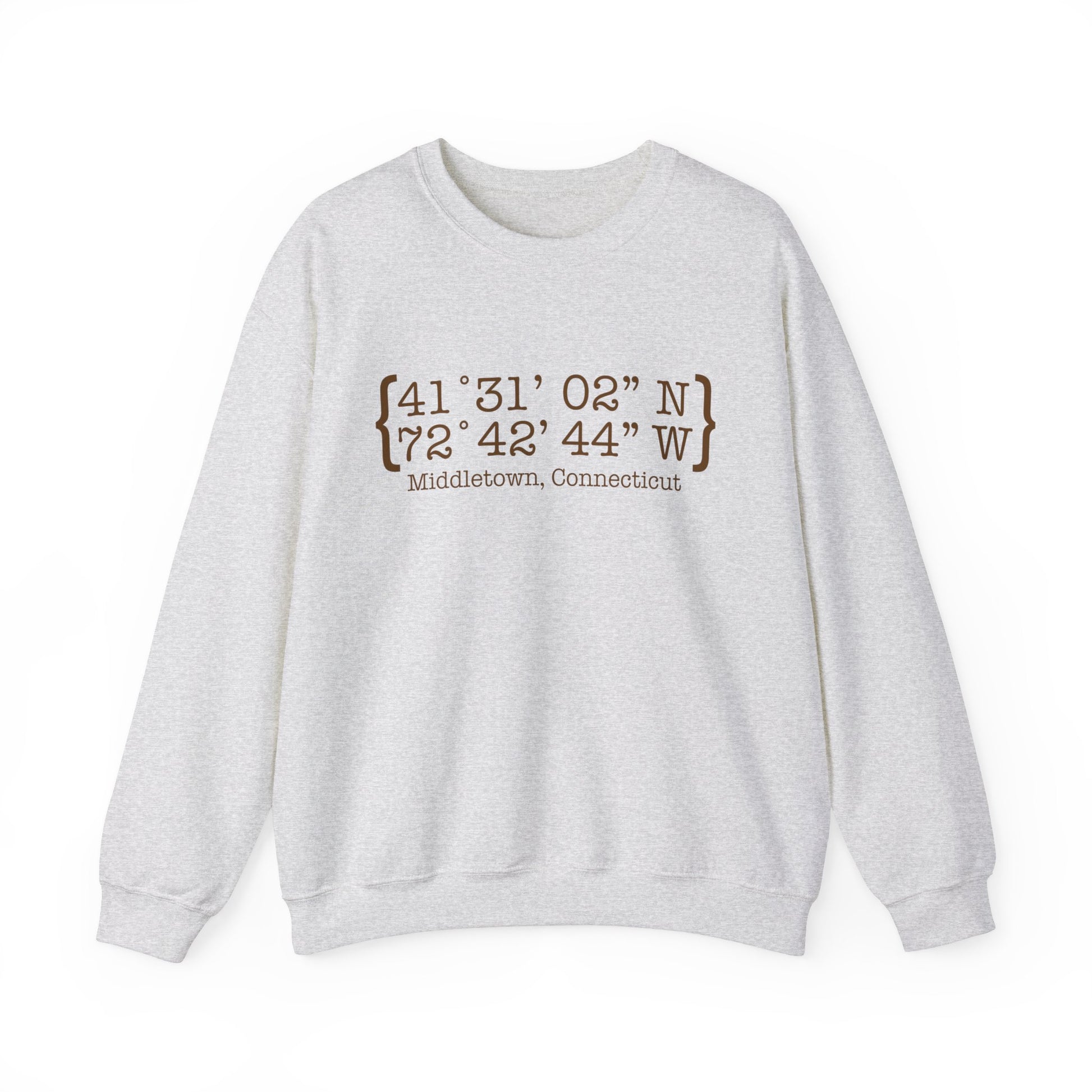 Middletown Coordinates /// middletown connecticut unisex sweatshirt  // finding Connecticut