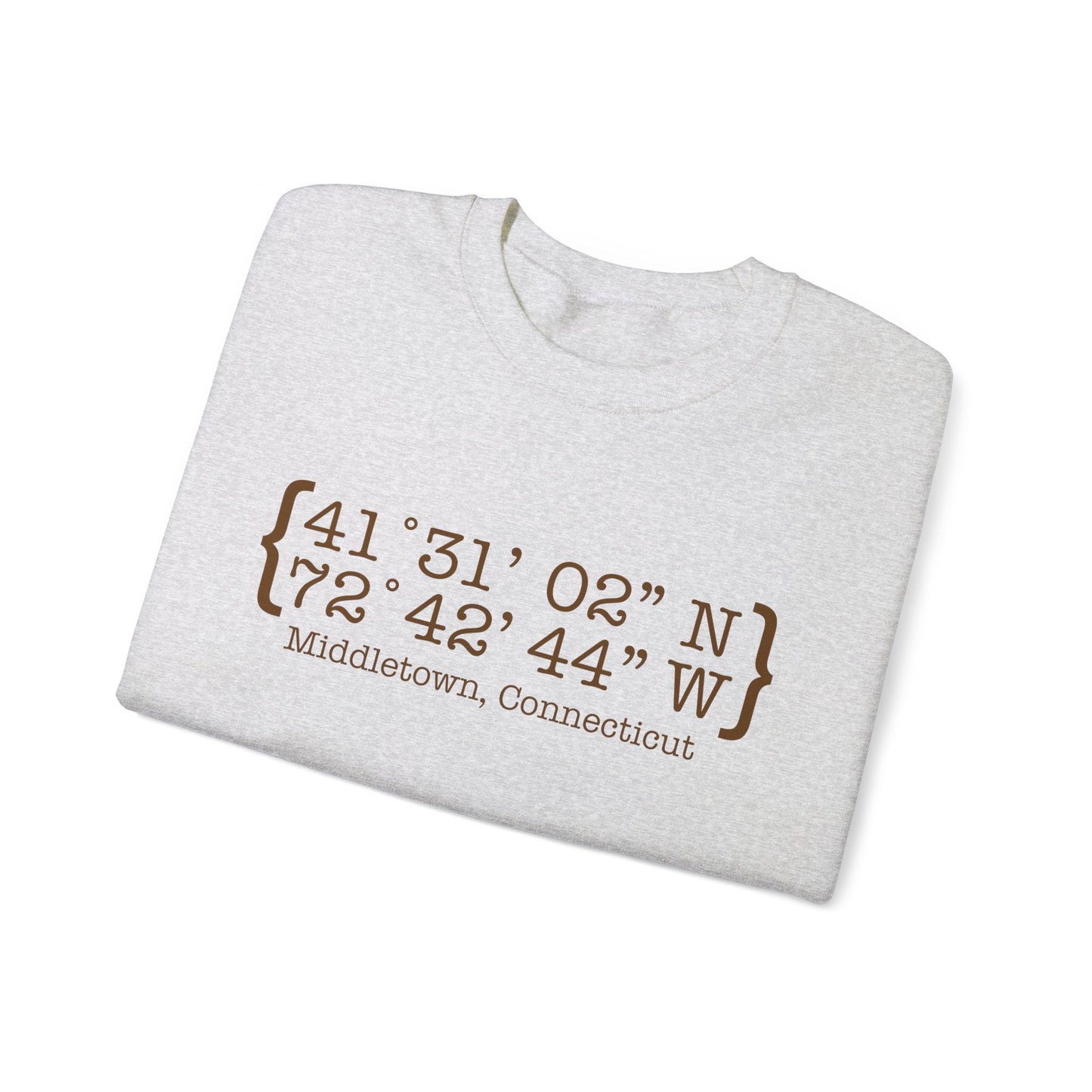Middletown Coordinates /// middletown connecticut unisex sweatshirt // finding Connecticut