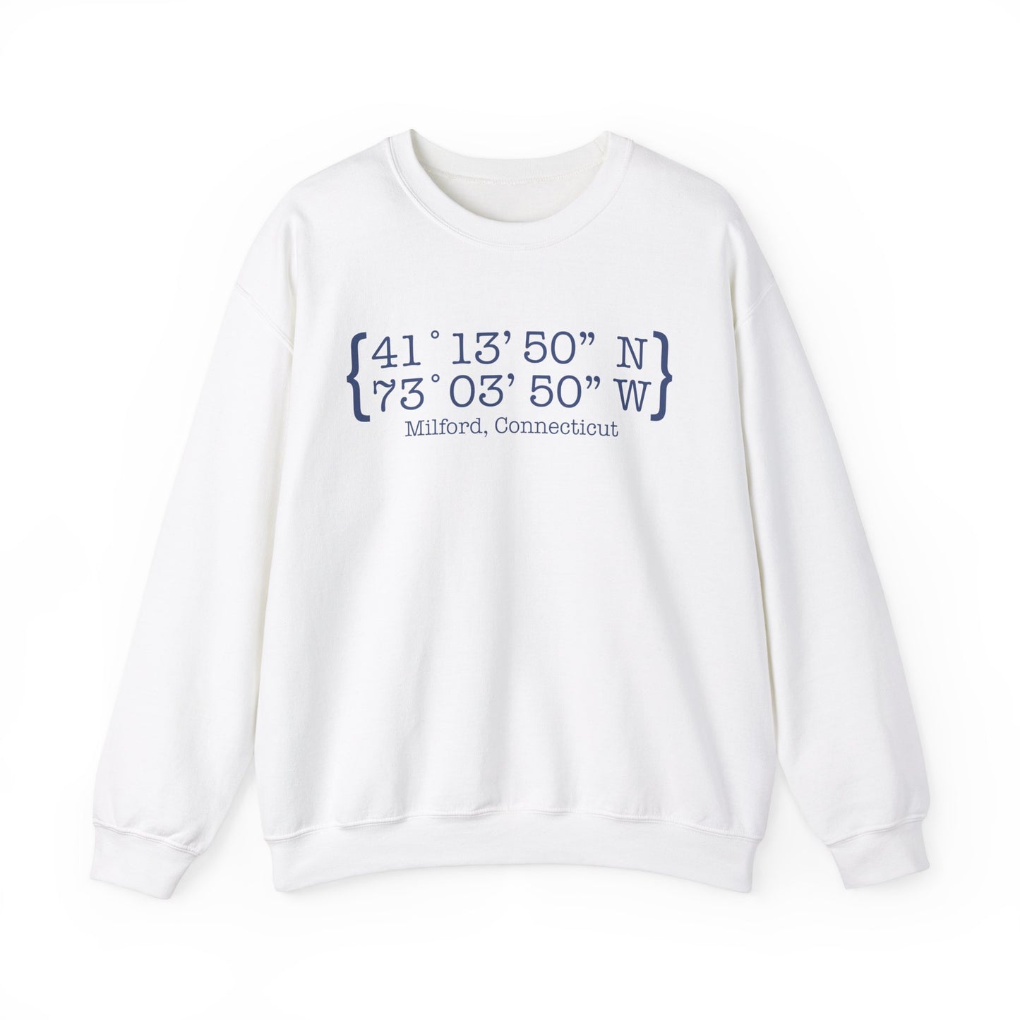 Milford Coordinates // Milford CT unisex hoodie sweatshirt // finding connecticut 1 Milford Coordinates // Milford Connecticut unisex sweatshirt // finding connecticut