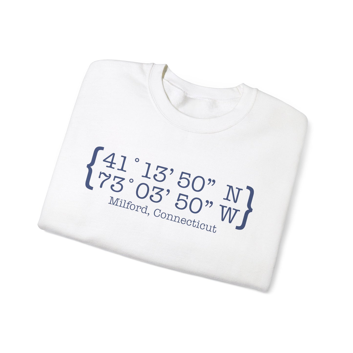 Milford Coordinates // Milford CT unisex hoodie sweatshirt // finding connecticut 1 Milford Coordinates // Milford Connecticut unisex sweatshirt // finding connecticut