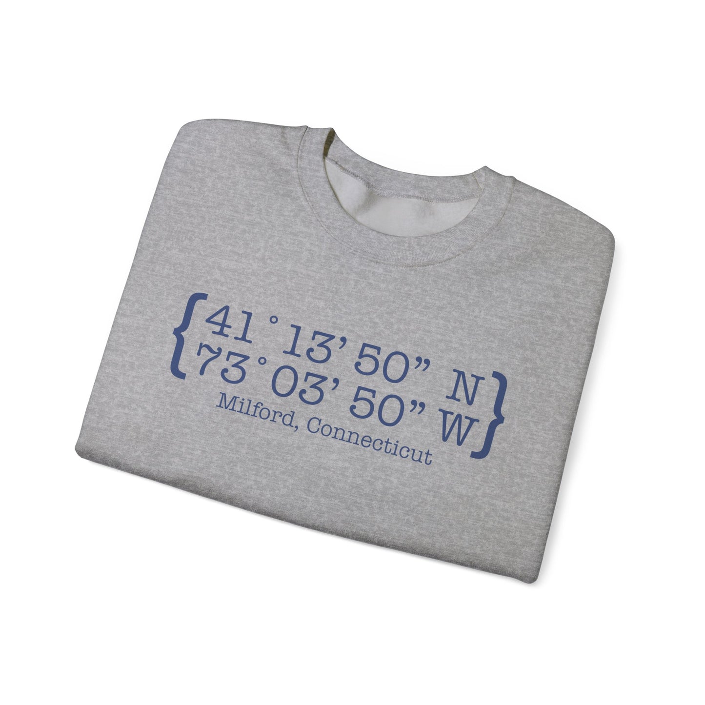 Milford Coordinates // Milford CT unisex hoodie sweatshirt // finding connecticut 1 Milford Coordinates // Milford Connecticut unisex sweatshirt // finding connecticut