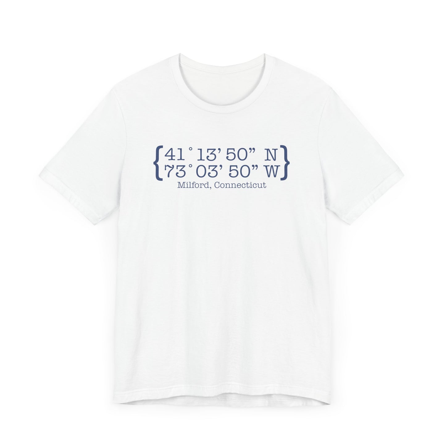 Milford Coordinates // Milford CT unisex hoodie sweatshirt // finding connecticut 1 Milford Coordinates // Milford Connecticut unisex t shirt // finding connecticut