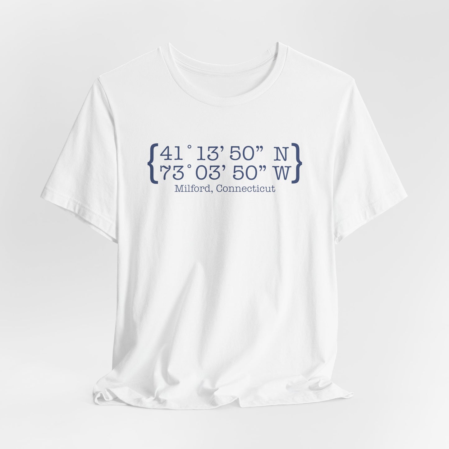 Milford Coordinates // Milford CT unisex hoodie sweatshirt // finding connecticut 1 Milford Coordinates // Milford Connecticut unisex t shirt // finding connecticut
